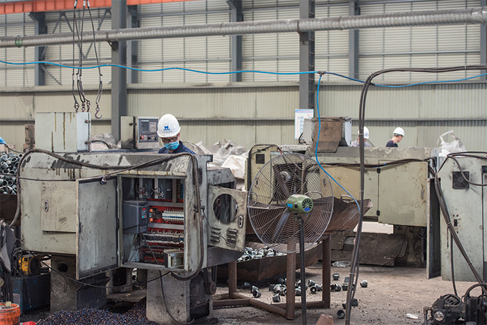 宁波网架配件-锥头加工车间