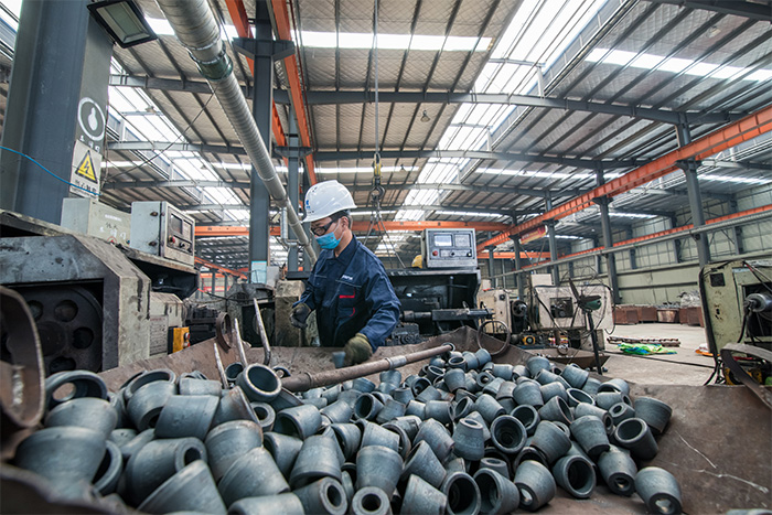 宁波网架配件-锥头加工车间